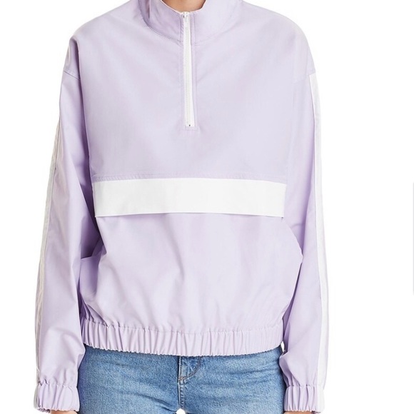 NWOT Nordstrom Track Jacket Windbreaker Lavender Sz Small - Picture 1 of 14